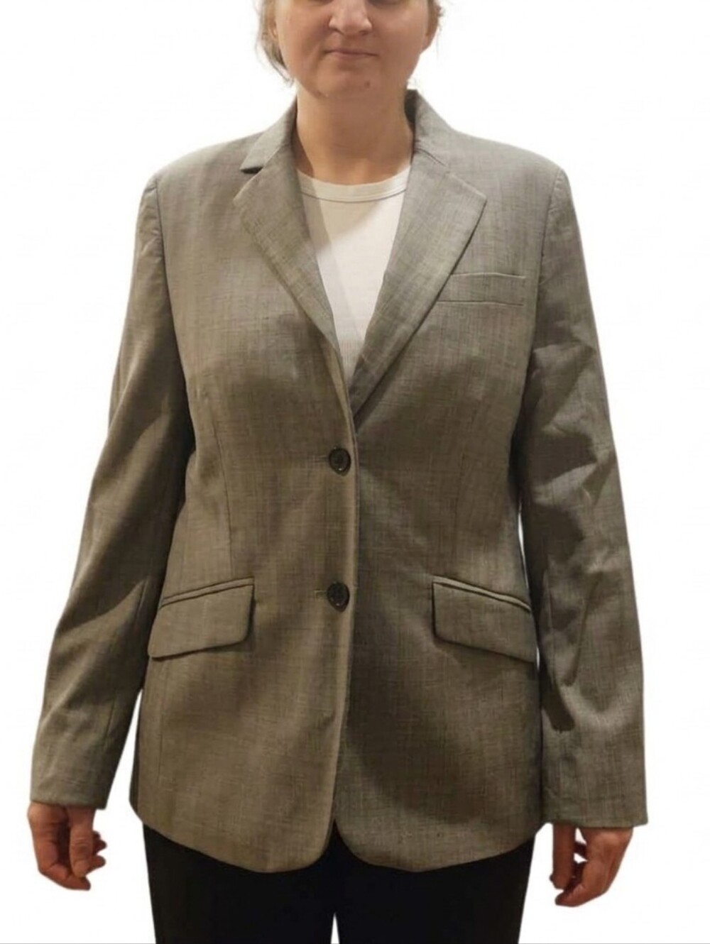 346 Brooks Brothers 100% Wool Grey Blazer Jacket Size 12